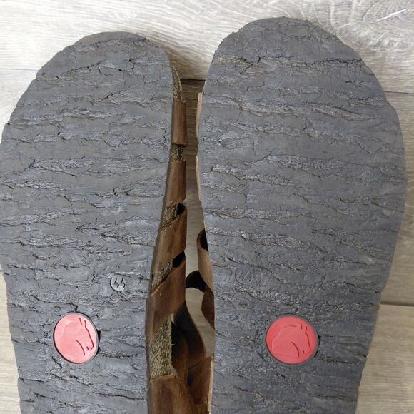 Haflinger Sandals Mens Brown Leather Peter Gladiator Fisherman Strappy Size 11 - Picture 10 of 14